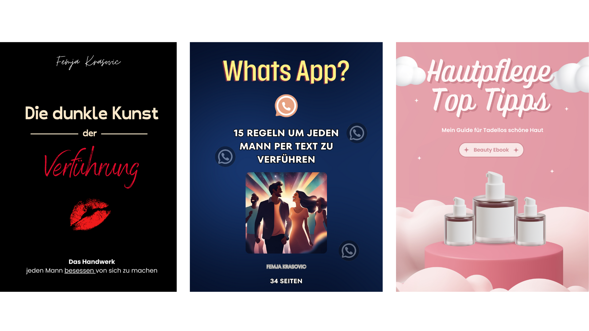 TOP BUNDLE: Die dunkle Kunst der Verführung + WhatsApp? + Hautpflege Top Tipps